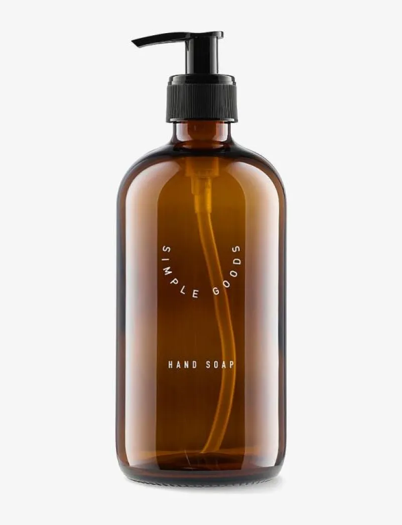 Simple Goods Empty Glass Bottle Hand Soap 500 ml - Flytande tvål BROWN