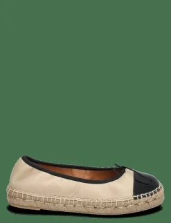Billi Bi Espadrilles - Platta espadriller BLACK PATENT/BEIGE NAPPA New