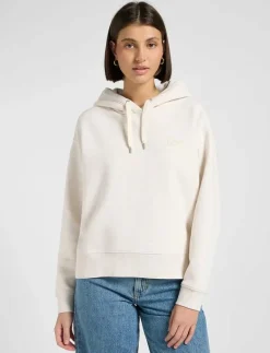 Lee Jeans ESSENTIAL HOODIE - Huvtröjor ECRU HEATHER Online
