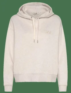 Lee Jeans ESSENTIAL HOODIE - Huvtröjor ECRU HEATHER Online