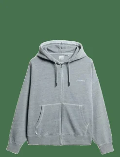 Superdry ESSENTIAL LOGO OVERDYED ZH - Huvtröjor BLUE FOG Hot