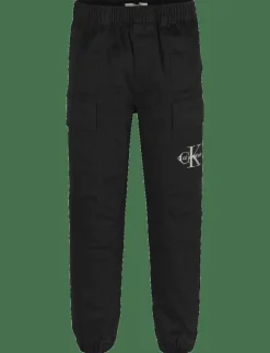 Calvin Klein ESSENTIAL WOVEN CARGO PANT - Cargobyxor CK BLACK Online