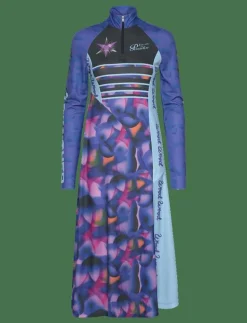 WOOD WOOD Eva performance dress - Klänningar PURPLE AOP Clearance