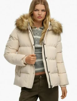 Superdry EVEREST 5 BAFFLE PUFFER JKT - Dun- & vadderade jackor PINK TINT Discount