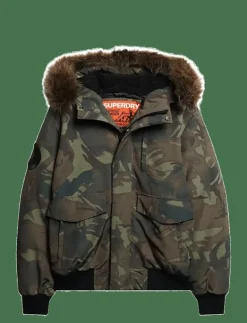 EVEREST HOODED PUFFER BOMBER - Fodrade jackor|Superdry