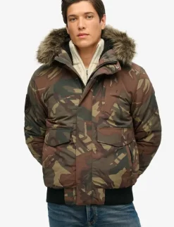 EVEREST HOODED PUFFER BOMBER - Fodrade jackor|Superdry