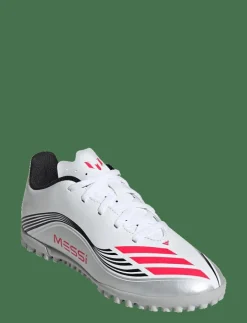 adidas Performance F50 MESSI CLUB TF J - Fotbollsskor FTWWHT/LUCRED/SILVMT Outlet