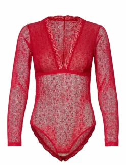 Underprotection Fabienne bodystocking - Bodies & slips RED