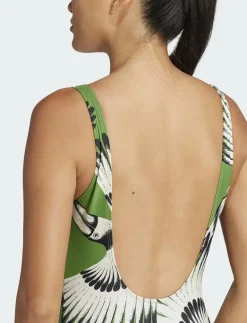 adidas Performance FARM SWIMSUIT - Baddräkter CREGRN/BOPINK Sale