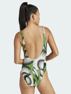 adidas Performance FARM SWIMSUIT - Baddräkter CREGRN/BOPINK Sale