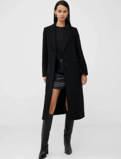 French Connection FAWN FELT COAT - Kappor BLACK Hot