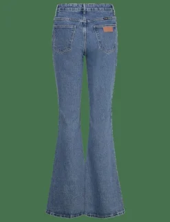 Wrangler FIERCE FLARE - Utsvängda jeans MEADOW Best