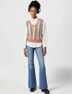 Wrangler FIERCE FLARE - Utsvängda jeans MEADOW Best