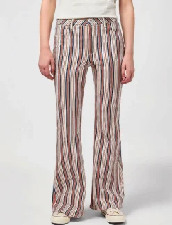 Wrangler FIERCE FLARE - Utsvängda jeans AMERICANA STRIPE