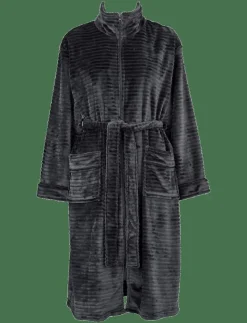 Fine fleece robe w. zipper - Morgonrock|Missya Hot