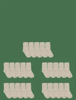 mp Denmark Fine wool socks, 5-pack - Sockor LIGHT BROWN MELANGE