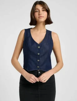 FITTED VEST - Jeansvästar|Lee Jeans
