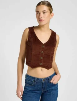 Lee Jeans FITTED VEST - Kavajer LUXE BROWN Hot