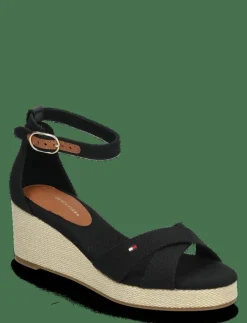 FLAG CRISS-CROS MID WEDGE ESPAD - Kilklackar|Tommy Hilfiger Outlet