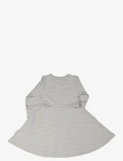 Geggamoja Flared Dress Classic - Långärmade vardagsklänningar GREY