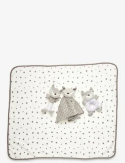 Fleecefilt och Gosedjur Giftset Grå Räv - Babyfilt|Carlo Baby Hot