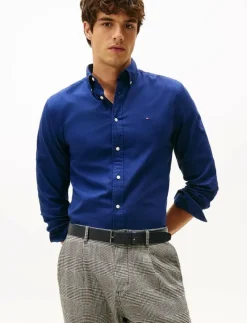 Tommy Hilfiger FLEX FLANNEL SOLID RF SHIRT - Flanellskjortor PREPPY NAVY Discount