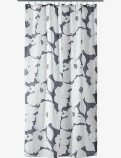 compliments Flora shower curtain w/eyelets 200 cm - Duschdraperier GREY Outlet