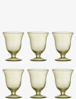 Bloomingville Florentine Wine Glass - Vitvinsglas GREEN