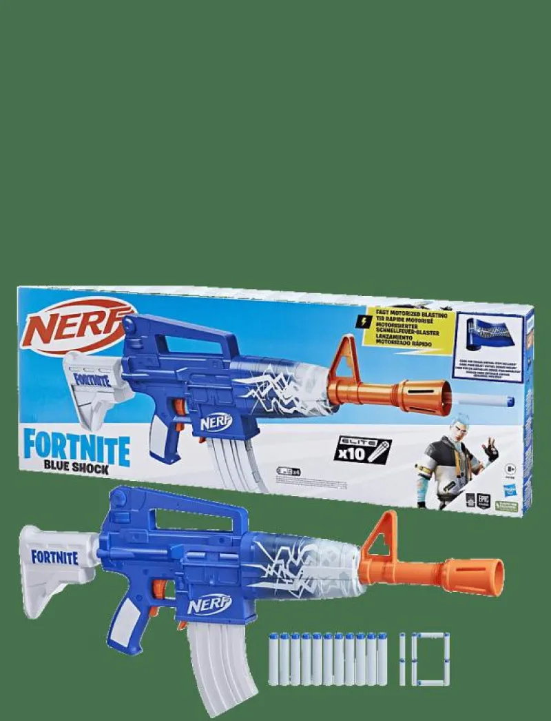 Nerf Fortnite Blue Shock - Blasters MULIT COLURED New