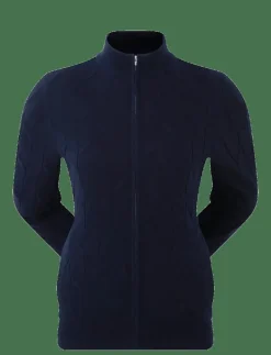 FootJoy Full-Zip Lined Pullover - Sweatshirts NAVY Online
