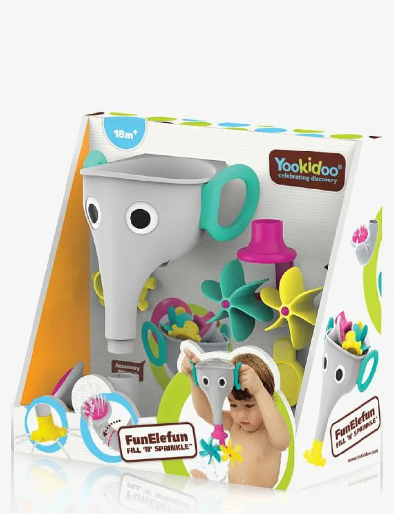 Yookidoo FunEleFun Fill 'N' Sprinkle - Badleksaker GREY Clearance