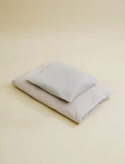 Copenhagen Colors FUTURE BABY BED LINEN W. STRIPES - Påslakanset SOFT PINK/LT. GREY CORE Hot