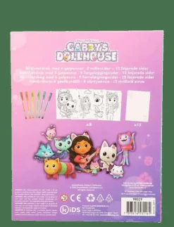 Joker GABBYS DOLLHOUSE ACTIVITY BOOK W. GEL PENS - Målar- & pysselböcker MULTI COLOR Outlet