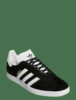 adidas Originals GAZELLE - Låga sneakers CBLACK/WHITE/GOLDMT Clearance
