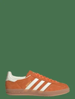 adidas Originals GAZELLE INDOOR - Låga sneakers ORANGE/OWHITE/GOLDMT