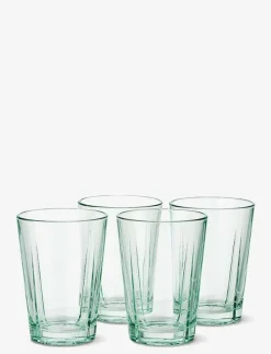 GC Recycled Vattenglas 22 cl klart grönt 4 st. - Dricksglas|Rosendahl Clearance