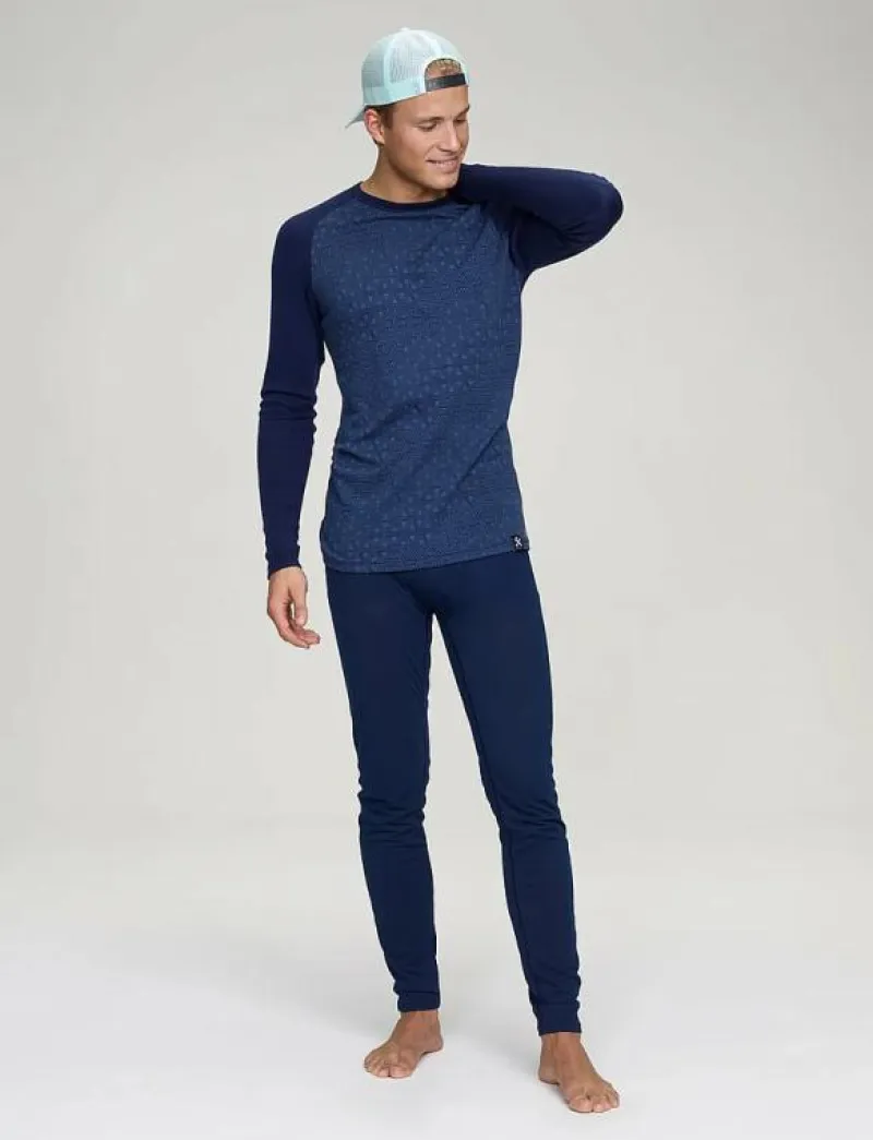 Bula GEO MERINO WOOL CREW - Underställströja NAVY Clearance