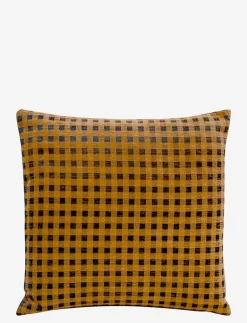 compliments Gingham 50x50 cm - Kuddar MUSTARD Clearance