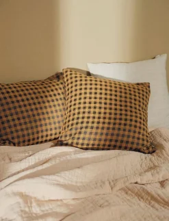 compliments Gingham 50x50 cm - Kuddar MUSTARD Clearance
