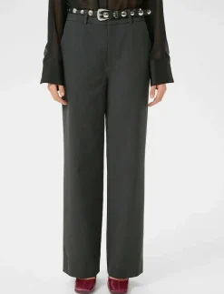 Gestuz GZerle MW pants - Kostymbyxor DARK GREY MELANGE Online