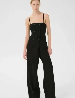 Gestuz GZjoelle jumpsuit - Jumpsuits BLACK PINSTRIPE Sale