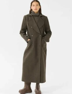 Gestuz GZzinka long coat - Ullkappor DARK MOLE Best