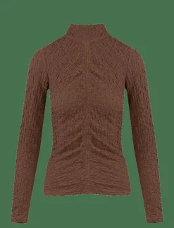 Urban Pioneers Hana Top - Polotröjor BROWN Best