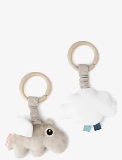 Done by Deer Hanging activity toy 2 pcs Happy clouds - Interaktiva leksaker SAND Online