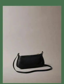 Calvin Klein HARDWARE ZIP CROSSBODY - Crossbody Bags BLACK Outlet