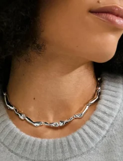 HARRISON necklace silver-plated - Statementhalsband|Pilgrim Best