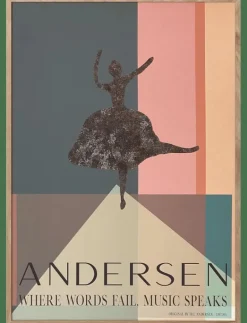 ChiCura H.C. Andersen - Music Speaks - Posters MULTIPLE COLOR Best