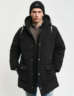 GANT HEAVY DOWN MID LENGTH JACKET - Fodrade jackor EBONY BLACK Online