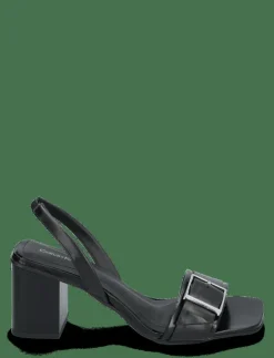 Calvin Klein HEEL SANDAL 70 W/BUCKLE - LTH - Sandaler CK BLACK New