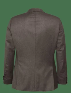 BOSS H-Huge-253 - Enkelknäppta kavajer DARK BROWN Discount